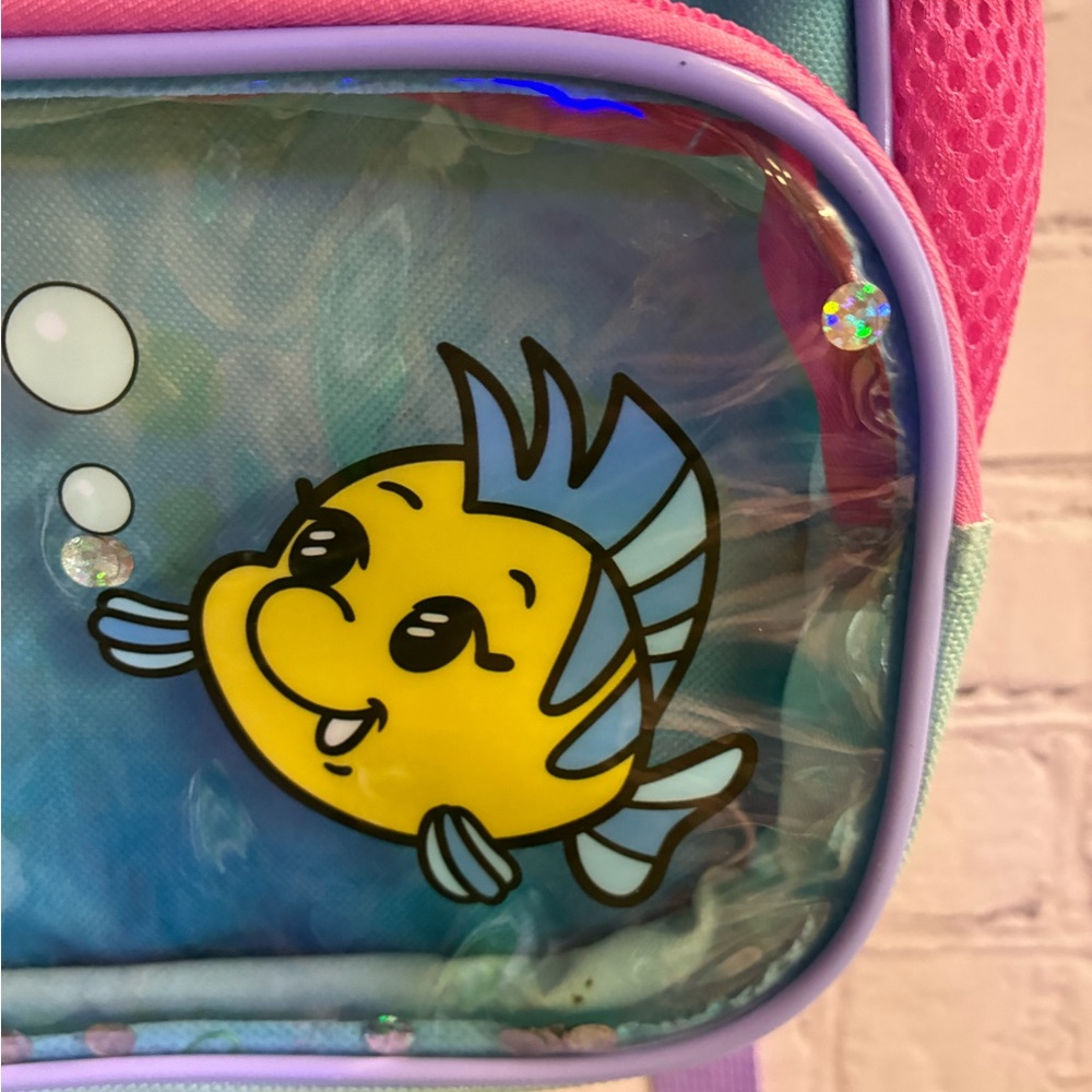 Disney Princess Ariel Bioworld Kids 3D Tail 12" Backpack The Little Mermaid GUC - Picture 16 of 16